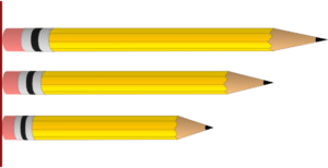 Comparing length of pencils,