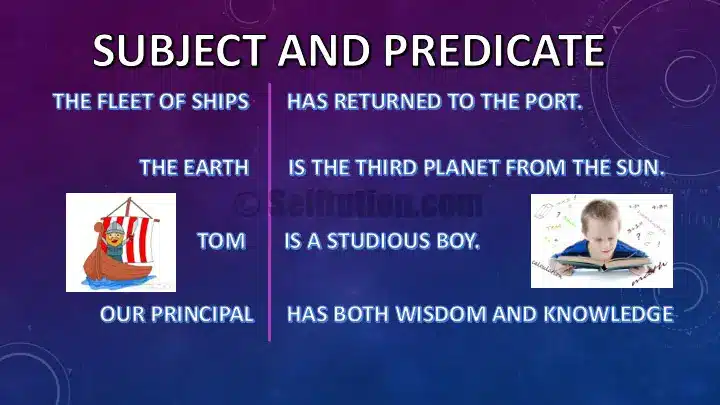 Difference between Subject and Predicate