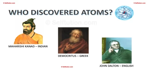 Three pioneers who discovered atoms.