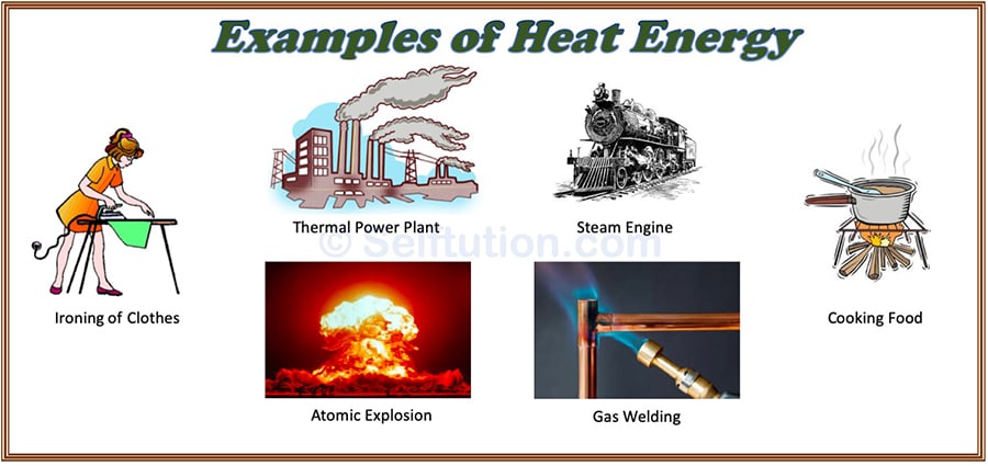 Examples of heat energy or thermal energy - Forms of Energy