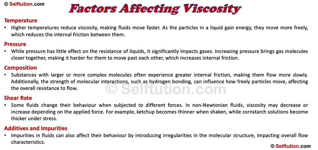 Factors Affecting Viscosity