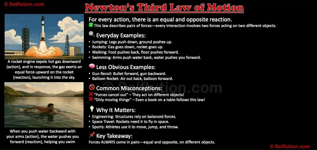 Newton's Third Law of Motion or Law of Action and Reaction