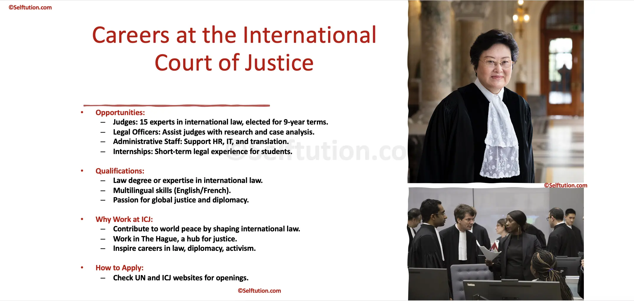Careers and Jobs at International Court of Justice (ICJ)